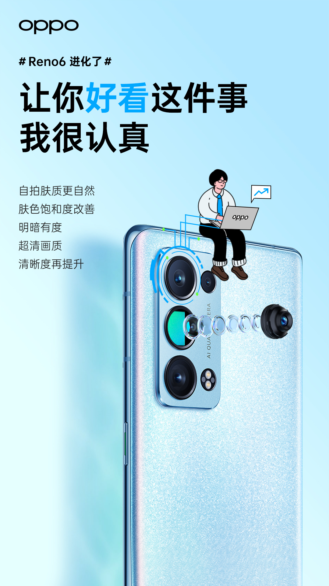 OPPO Reno6系列在原有的5颗温度传感器上新增了预测功能
